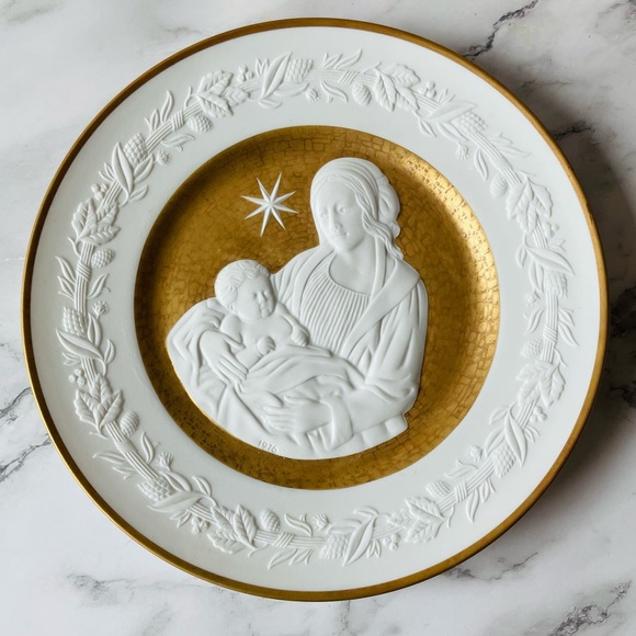 Vintage Franklin Porcelain Silent Night The 1976 Limited Edition Christmas Plate - Picture 2 of 8